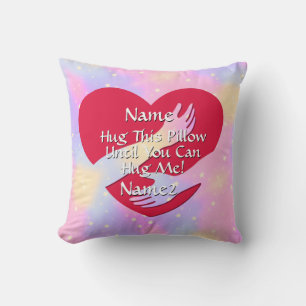 Namen hinzufügen Ändern Sie das gesamte Textherz s Kissen