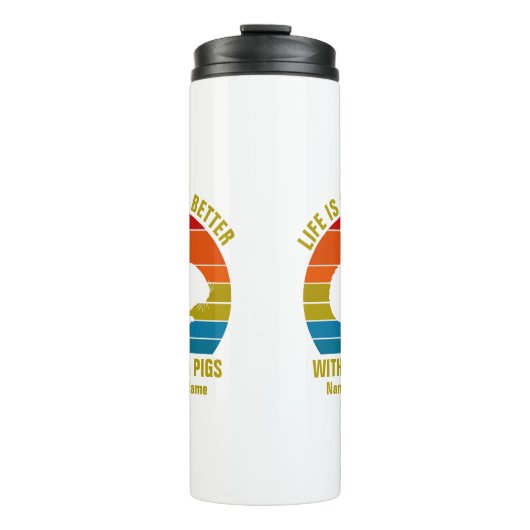 Namen hinzufügen Ändern Sie den gesamten Text, Bes Thermosbecher (Vorderseite)