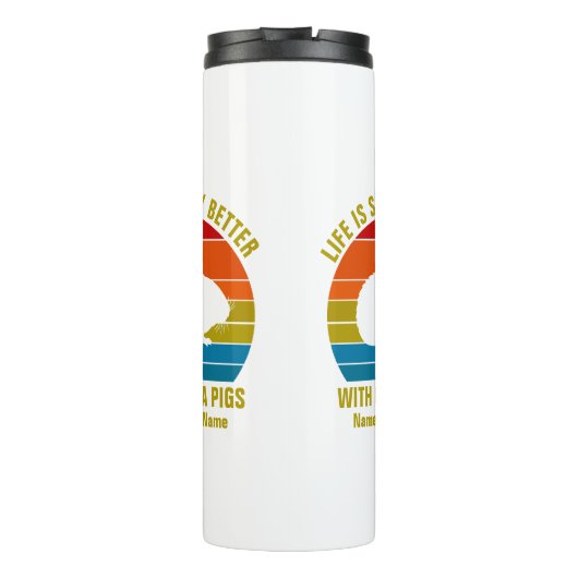 Namen hinzufügen Ändern Sie den gesamten Text, Bes Thermosbecher (Rückseite)