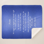 Namen hinzufügen, den Text ändern, den wir hierübe Sherpadecke (Vorderseite (Horizontal))