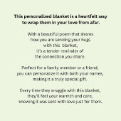 Namen hinzufügen, jeden Text ändern, den wir in di Fleecedecke