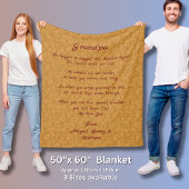 Namen hinzufügen, jeden Text ändern, den wir in di Fleecedecke