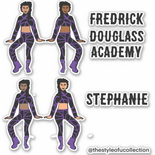 Namen hinzufügen Majorette / Tänzerkleber Lila Swi Aufkleber (Vorderseite)