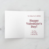 Namen hinzufügen, Motor-Valentinen des roten/braun Karte (Innenseite)