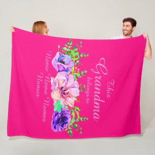 Namen hinzufügen oder bearbeiten - Dieses Oma gehö Fleecedecke