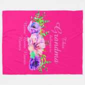 Namen hinzufügen oder bearbeiten - Dieses Oma gehö Fleecedecke (Vorderseite (Horizontal))