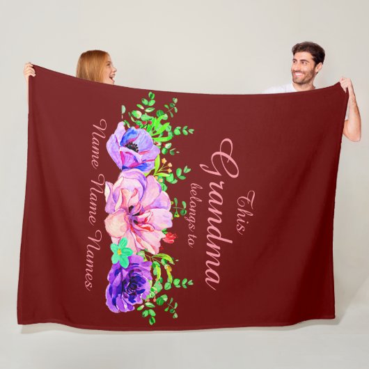 Namen hinzufügen oder bearbeiten - Dieses Oma gehö Fleecedecke (Beispiel)