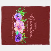 Namen hinzufügen oder bearbeiten - Dieses Oma gehö Fleecedecke (Vorderseite (Horizontal))