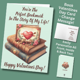 Namen hinzufügen, perfektes Lesezeichen, grüner Va Karte