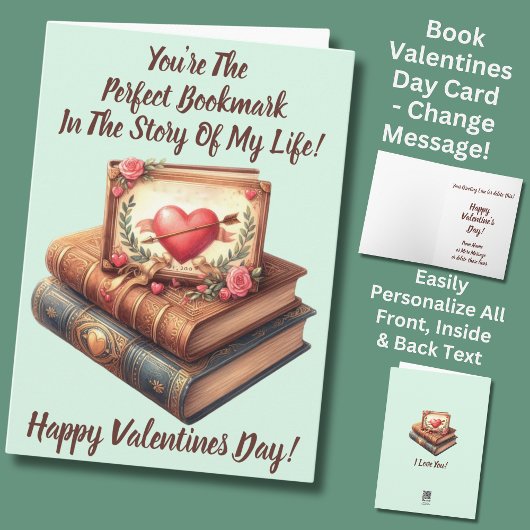 Namen hinzufügen, perfektes Lesezeichen, grüner Va Karte