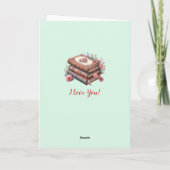 Namen hinzufügen, Rose sind rot, grüner Valentinst Karte (Rückseite)