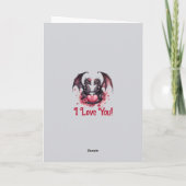 Namen hinzufügen, unsere Liebe wie Drachen unter d Karte (Rückseite)