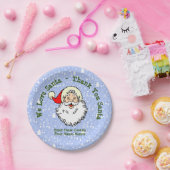Namen hinzufügen, wir Liebe Santa - Danke Santa 7" Pappteller (Party)