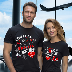 Namen im Herz - Matching - Couple Travel Outfit T-Shirt