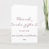 Namen in Baumkarte gehauen - braun (Rückseite)