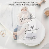 Namen in informellem Skriptüberlagern Pergament Einladungen