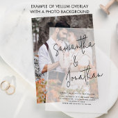 Namen in informellem Skriptüberlagern Pergament Einladungen