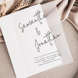 Namen in informellem Skriptüberlagern Pergament Einladungen