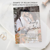 Namen in Kalligrafie-SkriptWedding Pergament Einladungen