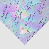 Namen jedes Jahr Jubiläum PurpleScript Iridescent Seidenpapier (Ausschnitt)