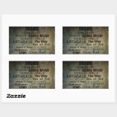 Namen Jesu... Christentum Rechteckiger Aufkleber (Blatt)