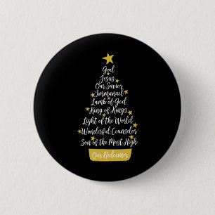 Namen Jesu Christlichen Glaubens Weihnachtsbaum Ch Button