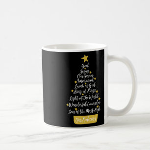 Namen Jesu Christlichen Glaubens Weihnachtsbaum Ch Kaffeetasse