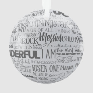 Namen Jesu Christlicher Weihnachtsschmuck Ornament
