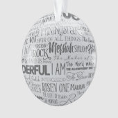 Namen Jesu Christlicher Weihnachtsschmuck Ornament (Vorderseite)