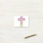 Namen Jesu in Form eines Kreuzdesigns Post-it Klebezettel (Auf Schreibtisch)