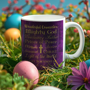Namen Jesu Lila personalisierter Mug Kaffeetasse