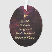 Namen Jesu - Maßgeschneiderte Weihnachtsschmuck Ornament (Vorderseite)