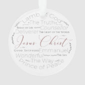 Namen Jesu Script Typografie Ornament (Rückseite)