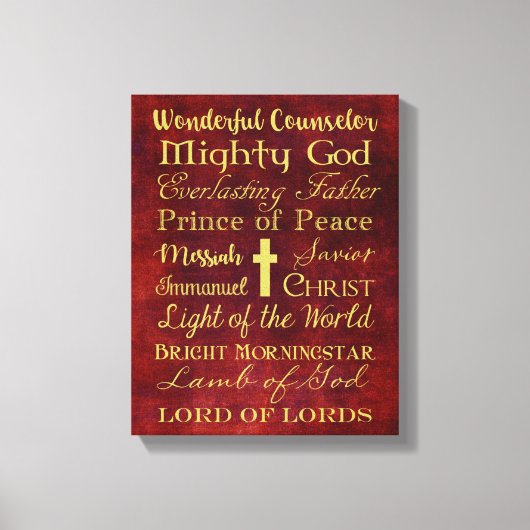 Namen Jesu überwölbte Leinwand drucksvoll (Vorderseite)