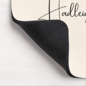 Namen Kalligrafie Monogramm Herz Mousepad (Ecke)
