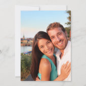 Namen Modernes Foto 6 Hochzeit V3 Einladung (Rückseite)