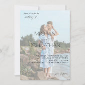 Namen Modernes Foto 6 Vertikale Hochzeit Einladung (Vorderseite)
