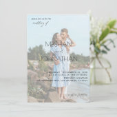 Namen Modernes Foto 6 Vertikale Hochzeit Einladung (Stehend Vorderseite)