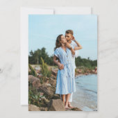 Namen Modernes Foto 6 Vertikale Hochzeit Einladung (Rückseite)