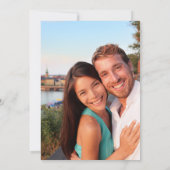 Namen Modernes Foto 6 Wedding V3 - KR Einladung (Rückseite)