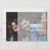 Namen Modernes Foto 8H Hochzeit Einladung (Vorderseite)