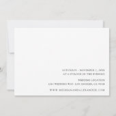 Namen Modernes Foto 8H Hochzeit Einladung (Rückseite)