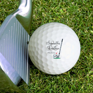 Namen niedlicher romantischer Hochzeitskollegen Golfball