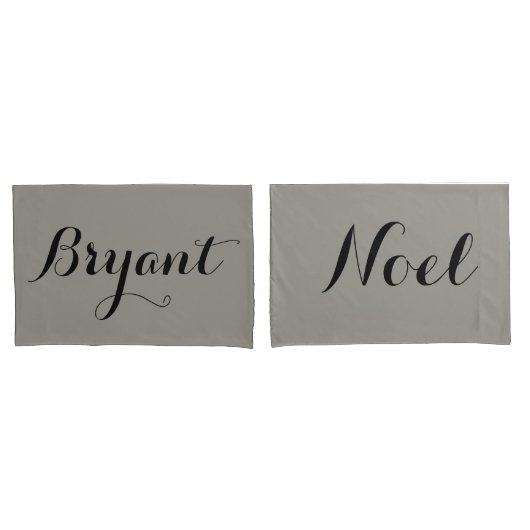 Namen oder Initialen von Personenkissen Kissenbezug (Vorderseite-Set)