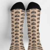Namen oder Text hinzufügen, Guinea Schweinefleisch Socken (Oben)