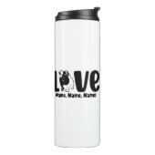 Namen oder Text hinzufügen, Guinea Schweinefleisch Thermosbecher (Nach links gedreht)