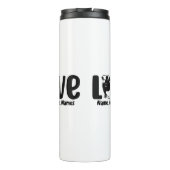 Namen oder Text hinzufügen, Guinea Schweinefleisch Thermosbecher (Rückseite)