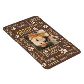 Namen personalisierter Fotos | Hund Magnet (Rechte Seite)