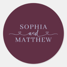 Namen Schrift Herz Hochzeit Burgund Periwinkle