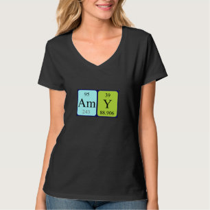 Namen-Shirt der periodischen Tabelle des Amy T-Shirt